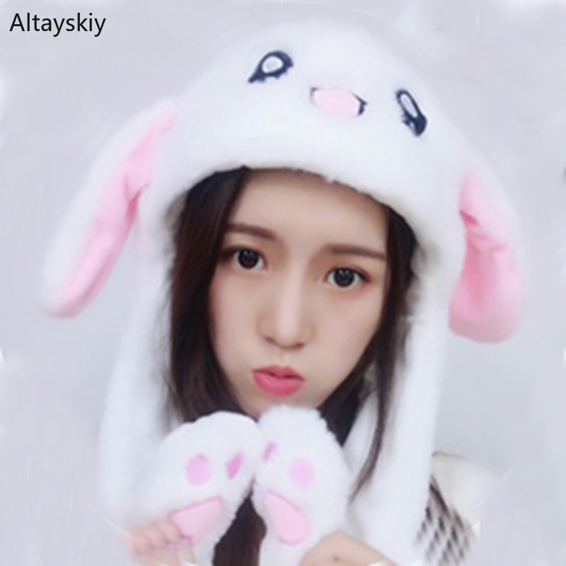 

Beanies Women Sweet Girls Casual Cartoon Warm Chic Womens Soft Comfortable Trendy Korean Kawaii Simple All-match Cute New, Pink