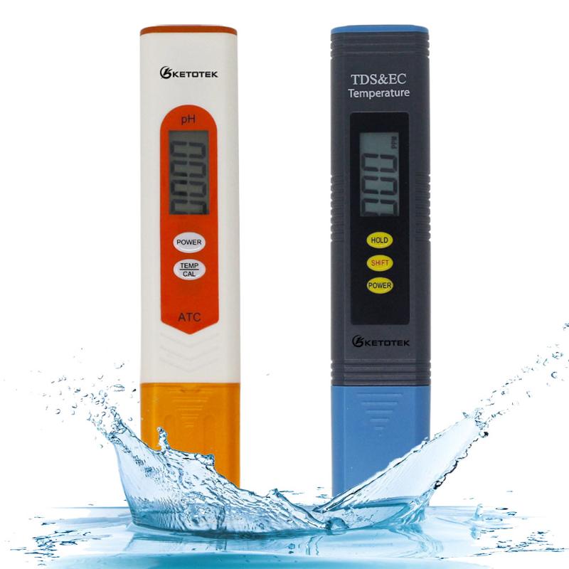 

Digital PH Meter Tester for Water Quality, , Aquarium, Pool Hydroponics Pocket Size PH Tester ATC TDS&EC
