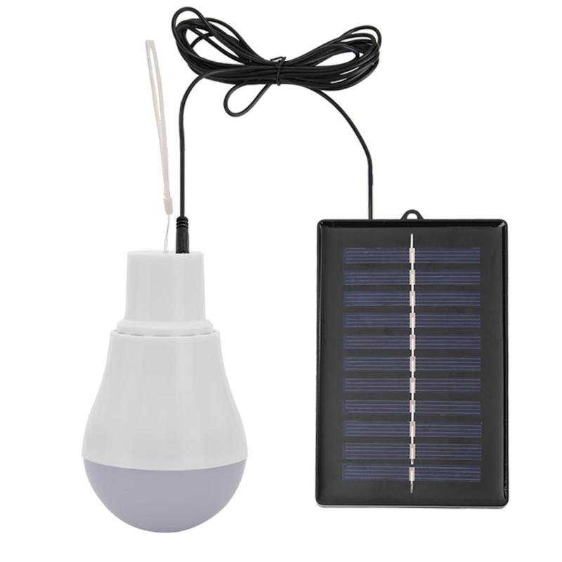 

VKTECH 5V 15W 300LM Energy Saving Outdoor Solar Lamp USB Rechargeable Led Bulb Portable Solar Power Panel Outdoor Lighting New