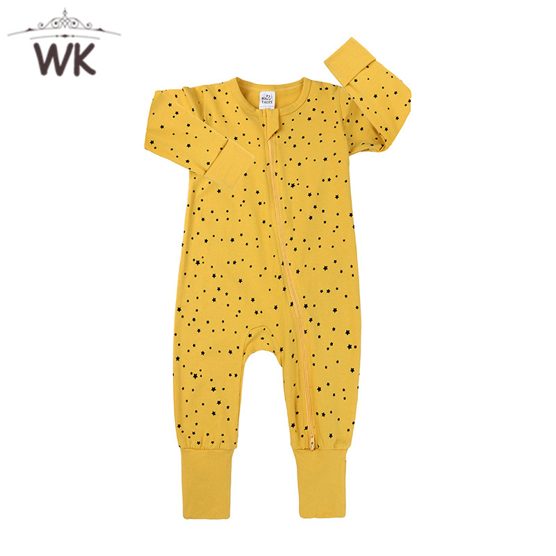 

Baby Girl Romper Newborn Sleepsuit star Baby Rompers Infant Clothes Long Sleeve Newborn Jumpsuits Boy Pajamas JP467, Product 31