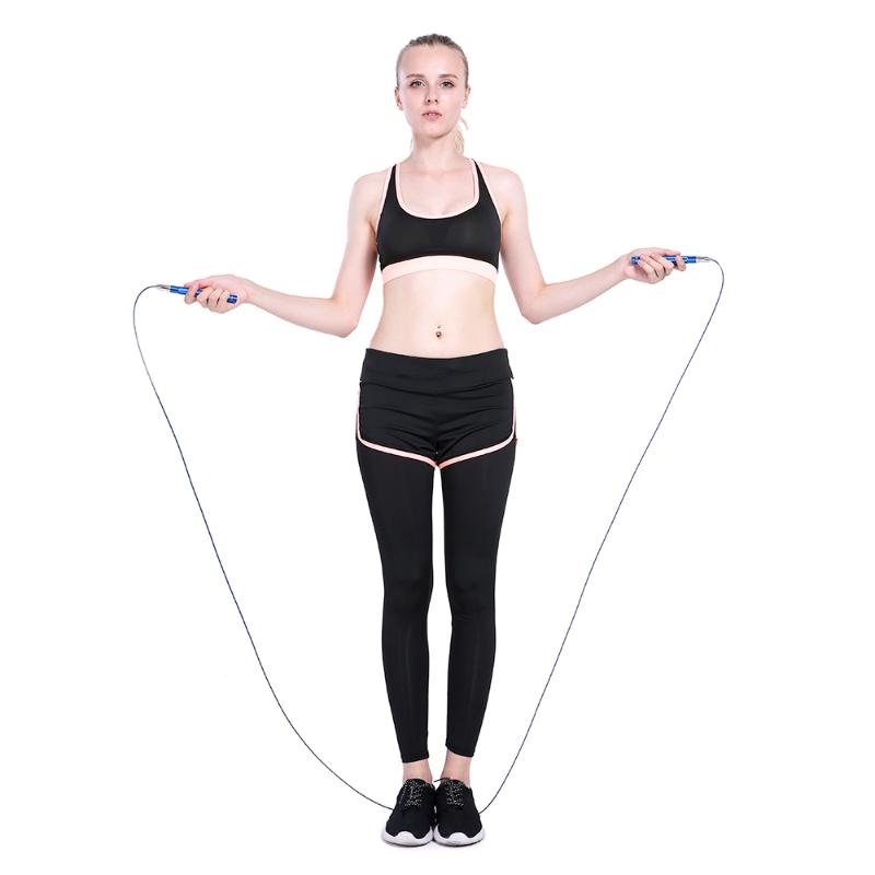 

TOMSHOO Adjustable Speed Jump Rope Lightweight Skipping Jumping Rope Cable Wire Home Gym Fitness Boxing Training Workout Sport