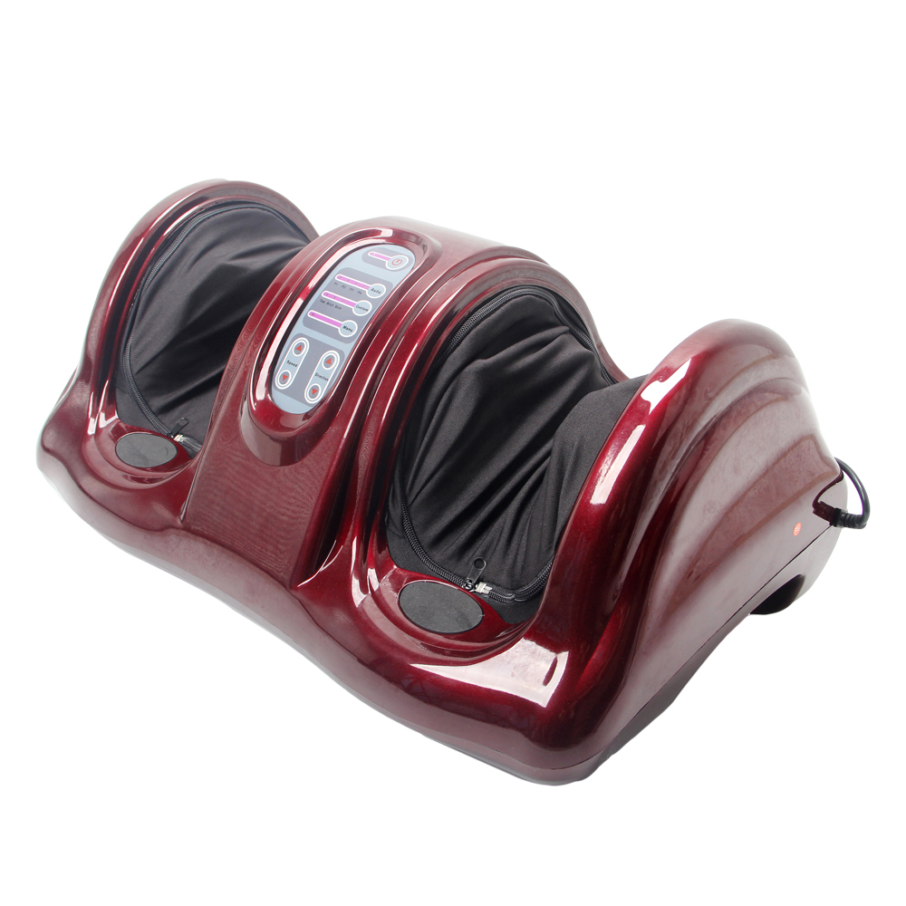 New Shiatsu Foot Massager Kneading and Rolling Leg Calf Ankle w/Remote Black/Red US in Stock-image-587504098
