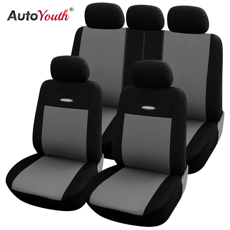 

AUTOYOUTH High Quality Car Seat Covers Universal Fit Polyester 3MM Composite Sponge Car Styling lada Seat Cover Accessories