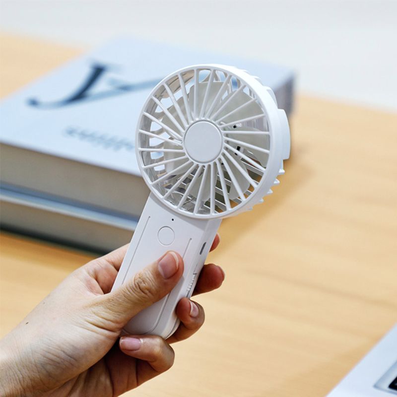

Mini Handheld Fan Portable USB Charging 3 Speed Settings Air Cooler for Camping Outdoor Travel Home Office Use