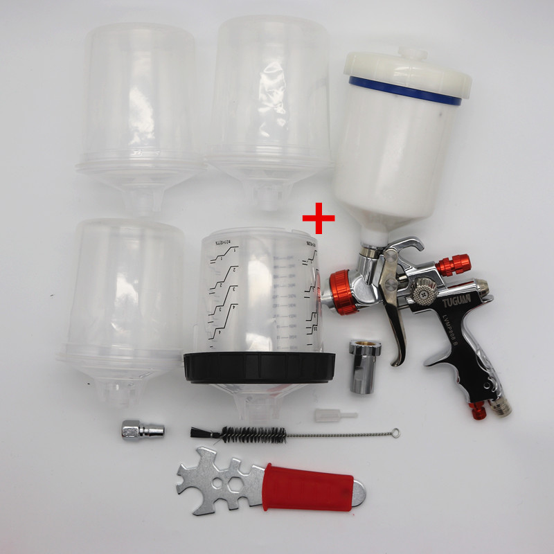

No need to clean the cup spray gun 1.3mm nozzle air spray gun gravity feed air paint car paint