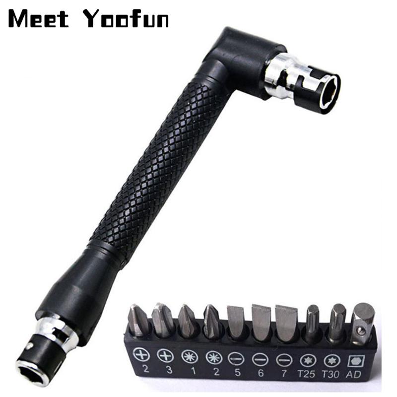 

Dual Head L-shaped Mini Socket Wrench 1/4" 6.35mm Screwdriver Bits Key Utility Tool And Screwdriver Bit Drill Set