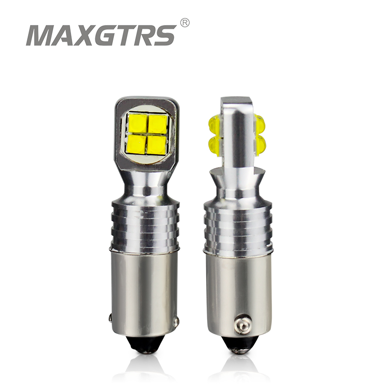 

2x Car Auto LED BA9S Led T4W Wedge W5W Canbus Cree Chip Bax9s Interior Lamp Bulb No error Parking DRL Car Light Source, As pic