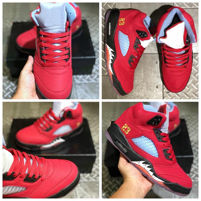 

2020 Jumpman 5 5s Mens basketball shoes High Quality Red men trainers Sports sneakers des chaussures Zapatillas off, The picture color