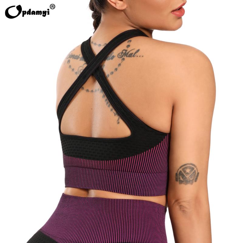 

New Sports Bra for Women Gym Tops Push up Sports Underwear Homebody Fitness Female Yoga Seamless Bras Top Indoor Exercise, Light green