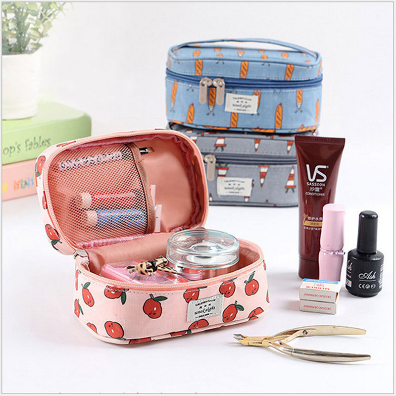 

20PCSSmall portable cosmetic bag large capacity storage bag hand waterproof travel wash Beauty makeup Tools