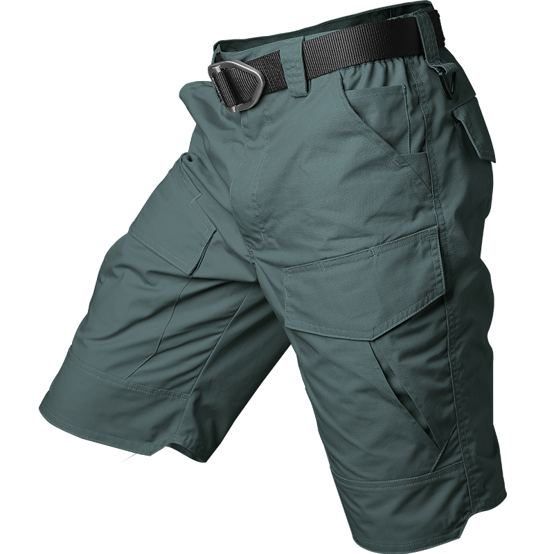 

Summer Tactical Shorts Multi-pocket Waterproof Hiking Shorts Men' Camping Outdoor Sports Travel Fishing Cargo, Black