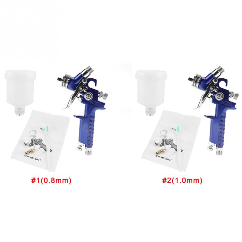 

H-2000A Professional 0.8/1.0mm Nozzle 125ml Mini Pneumatic Spray Gun For Car Painting Repair New High Quality