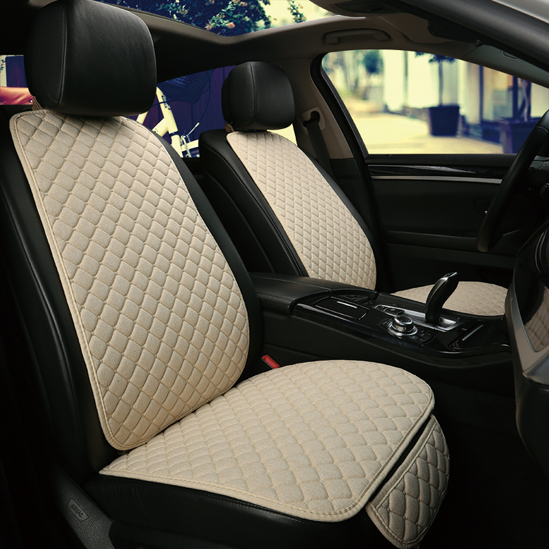 

Flax Car Seat Cover Automobile Seat Backrest Cushion Pad Mat for Auto Front Car Styling Interior Accessories Universal Protector