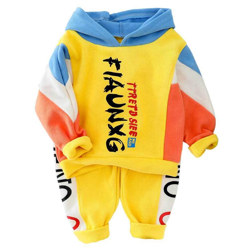 

Toddler Boys Clothing Sets Autumn Winter Baby Boys Clothes Hoodie+Pants 2pcs Outfit Kids Clothes For Boys Children Clothing, Black