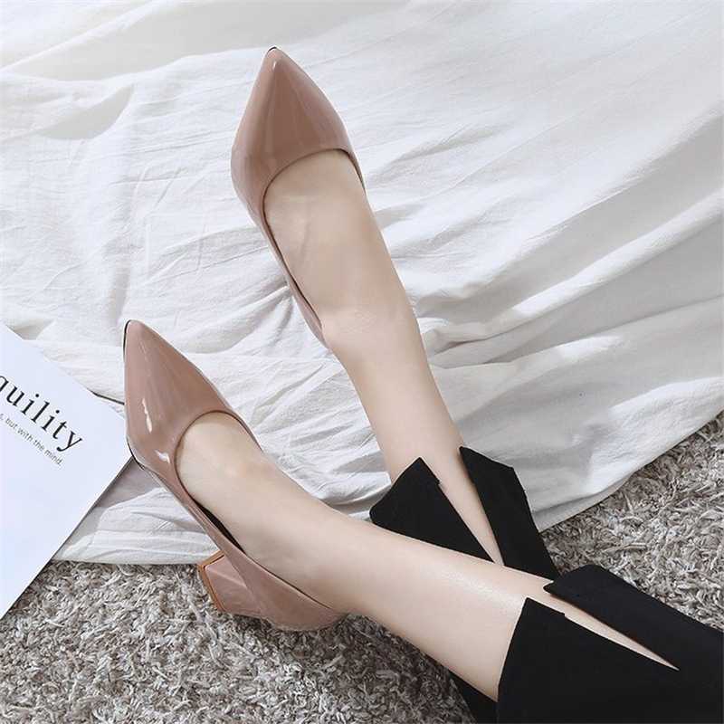 

Fashion Pointed Toe High Heels Female Pumps Sexy Bride Party Shallow Mouth Womens Shoes New Simple Office Shoes Women Black, Red