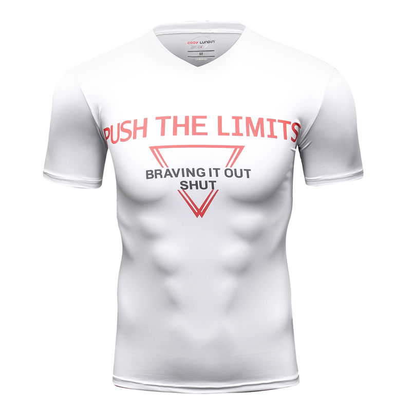 

T shirts Men Compression Shirt Short Sleeve Crossfit Tops For Male Fitness Clothing Basketball Jersey Jogging gym sport Yoga