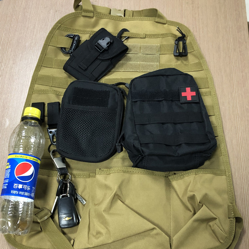 Car Back Seat Organizer Tactical Accessories Army Molle Pouch Multi