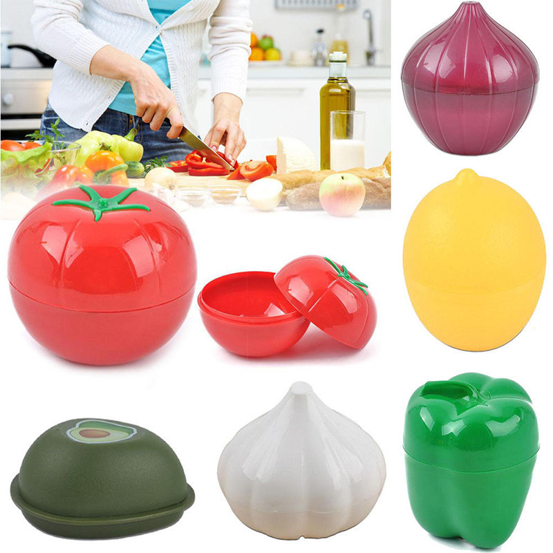 

kitchen vegetables fruits Containers crisper onion garlic pepper tomato plastic refrigerator Organizer Fruit crisper box