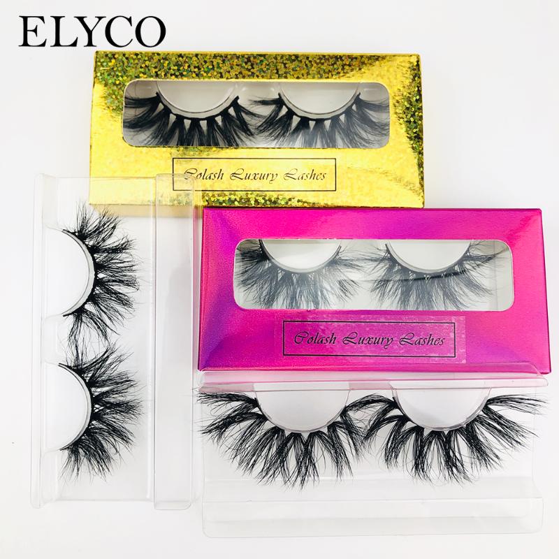 

Elyco 25mm False Eyelashes Thick Super Long Eye Lashes Fluffy Mink Eyelash Makeup Beauty Extension Tools DL mink lashes