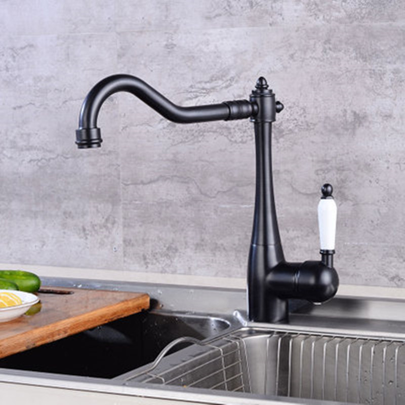 

European kitchen pull out faucet American LED dishwasher faucet rotary sink
