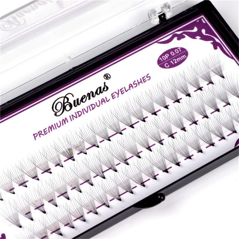 

8/9/10/11/12/13mm New 60 Pcs False Eyelashes Professional Makeup Natural Clusters Eye Lashes Grafting Fake Eyelashes Extension
