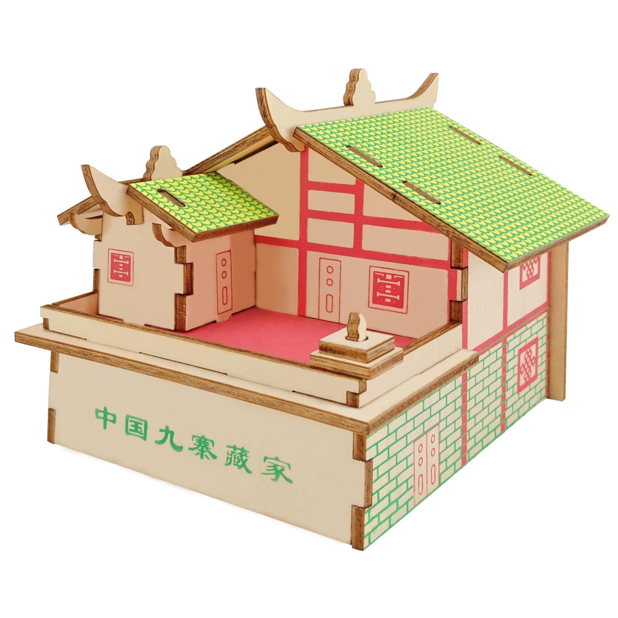 casa de juguete de madera para niños