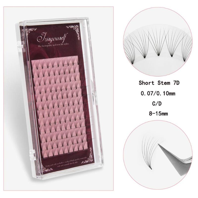 

12lines Faux mink individual eyelash Premade Volume Fans lashes soft mink eyelash maquiagem cilios for professionals extension