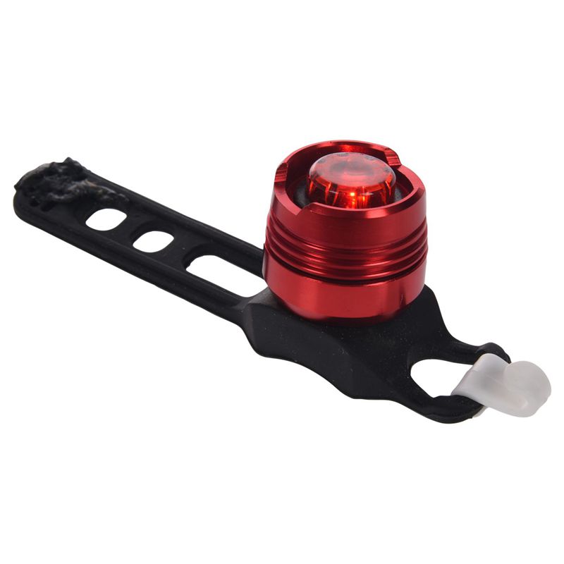 

Cycling Mountain Bike Bicycle Safety Warning Helmet Rear Light Bulb Lamp Red