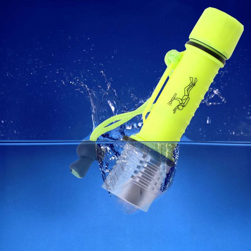 

New Mini Q5 Waterproof Diver Flashlighorch Lights Portable Underwater LED Diving Lantern