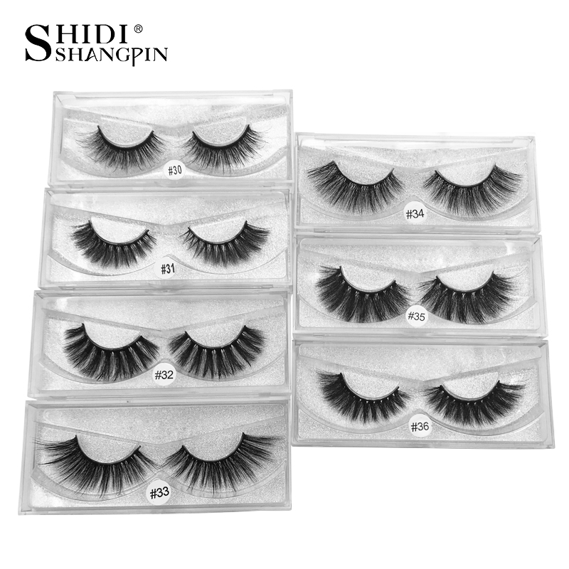 

SHIDISHANGPIN 5 Pairs Eyelashes Thick Mink Eyelashes Full Mink Lashes Makeup 3D Lashes False maquiagem