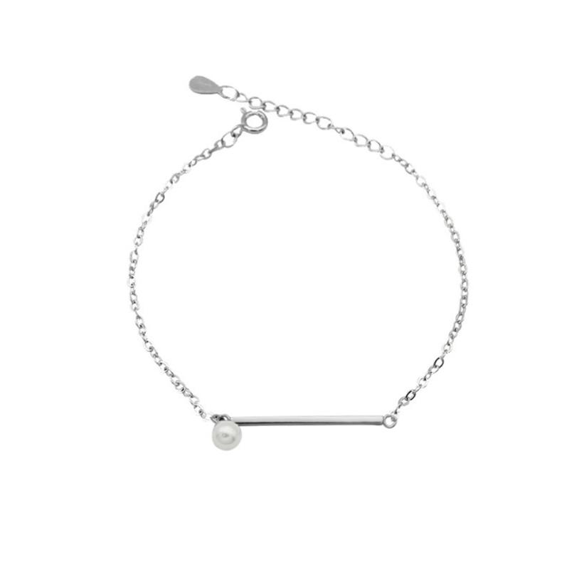 

Metallic pearl minimalist style versatile bracelet