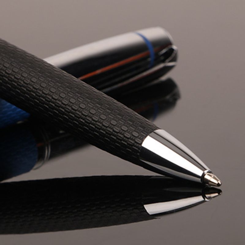 

Luxury Ballpoint Pen Business Signature Business Office Supplies Student Stationery Leather Writing Gift, Black