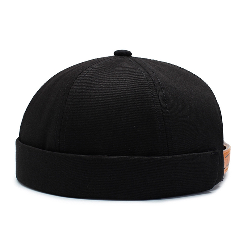 

Beanie Men Women Retro Brimless Portable Adjustable Skullcap Hip Hop Hat Skull Cap, Ly