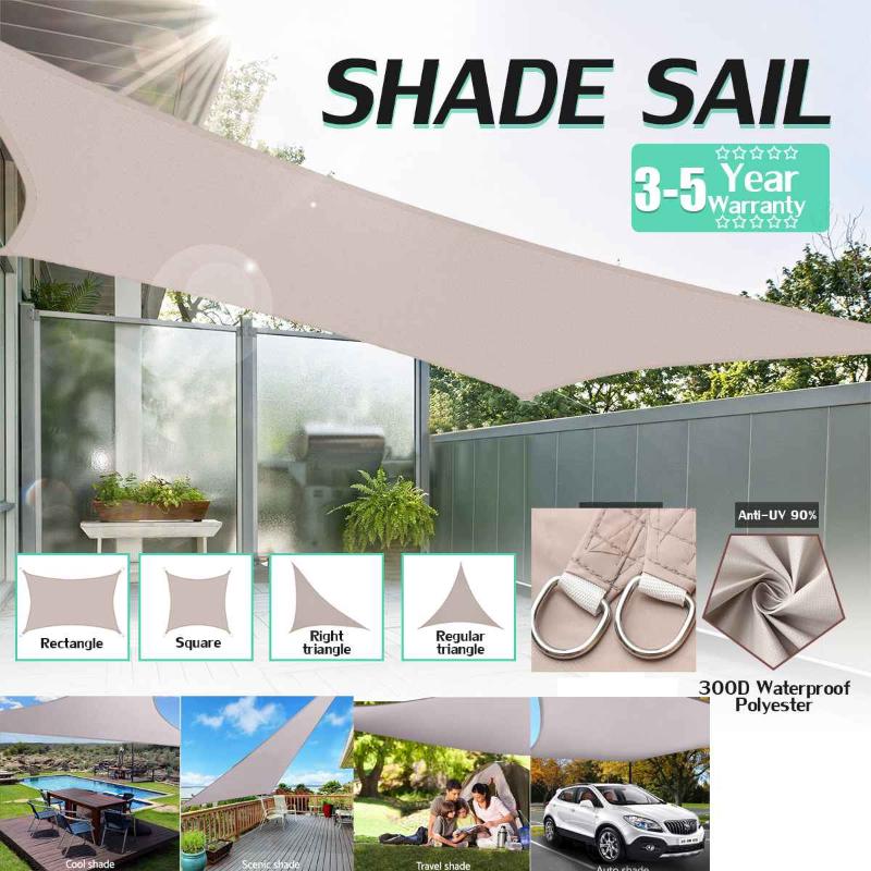 

Waterproof Sun Shelter Sunshade Protection Outdoor Canopy Garden Patio Pool Shade Sail Awning Camping Shade Cloth Large, 2x3