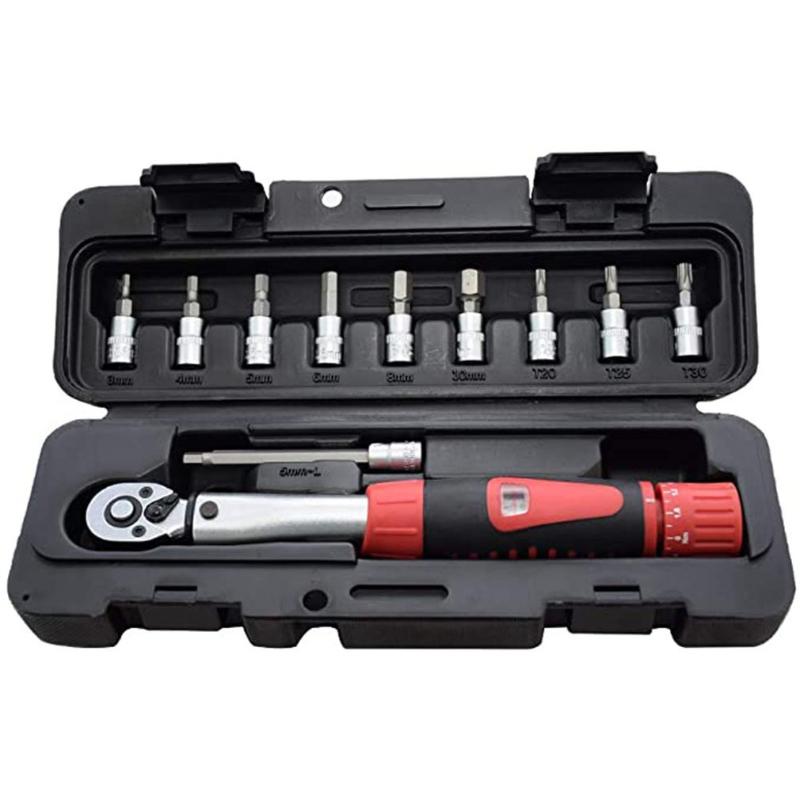 

Mechanical Preset Torque Wrench Torque 2-24Nm 1/4 Bicycle Set Window Display Scale Polished Chrome
