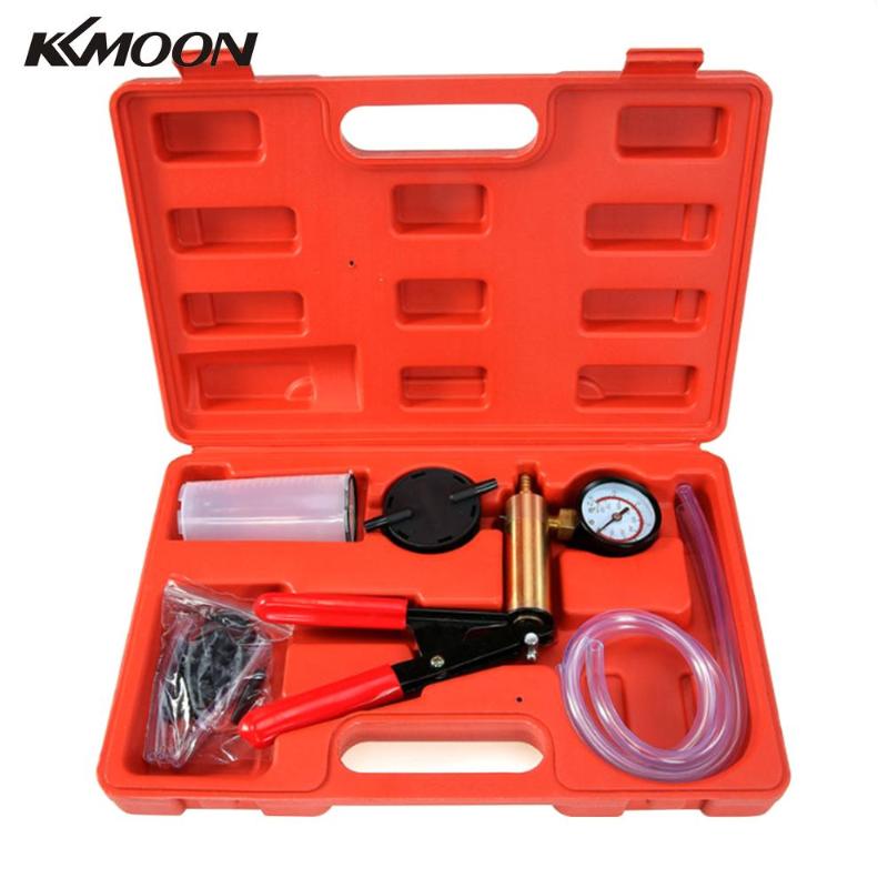 

KKMOON Professional Car Handheld Vacuum Pressure Pump Tester Kit Brake Fluid Bleeder with Box