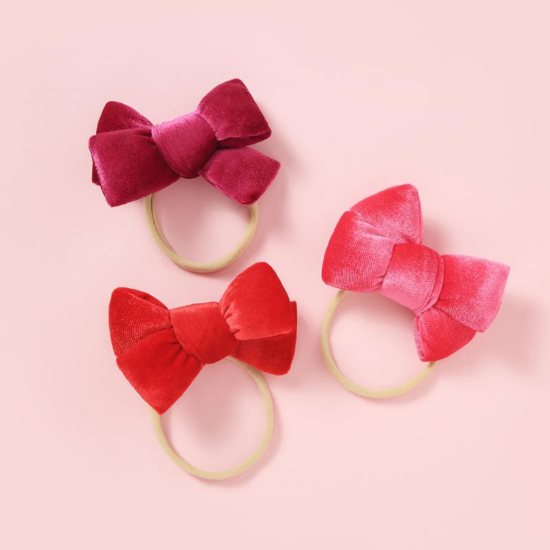 

Velvet Nylon Headbands Big Bow knot Solid Elastic Hairbands Turban Kids Hair Accessories For Girls Stretch Head Wear Hair Bands, Nsfb-9700-3a3307
