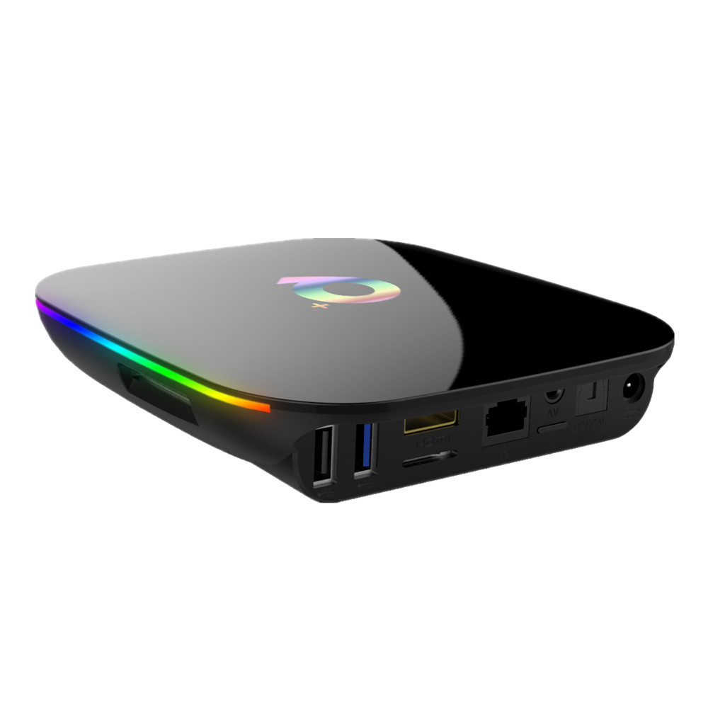 

Q plus Smart Android 9.0 TV Box 4GB 32GB Allwinner H6 4K Media Player 2.4G Wifi Wireless Set Top Box