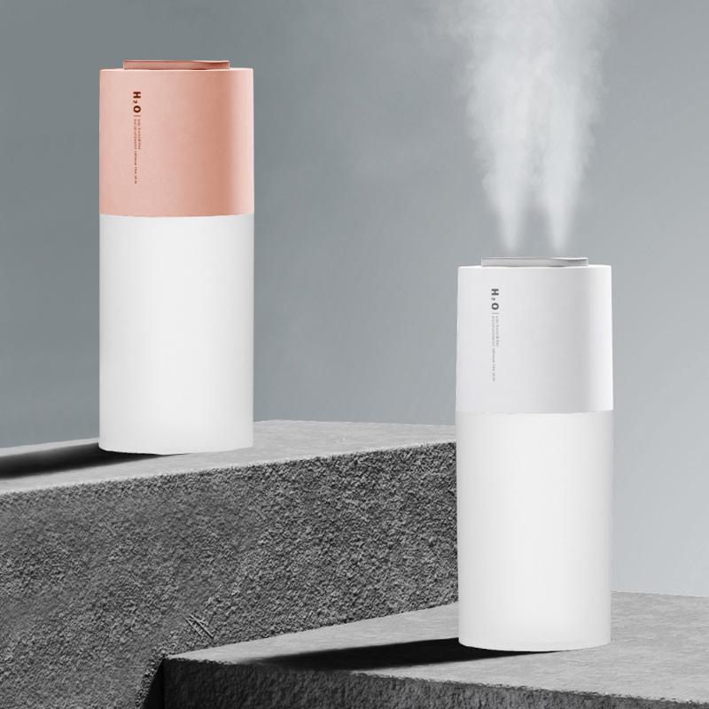 

Dual Spray Jet Air Humidifier 400mL Fog Nozzle Air Misting Cooler USB Recharging Purifier Oil Freshener for Car Home Use
