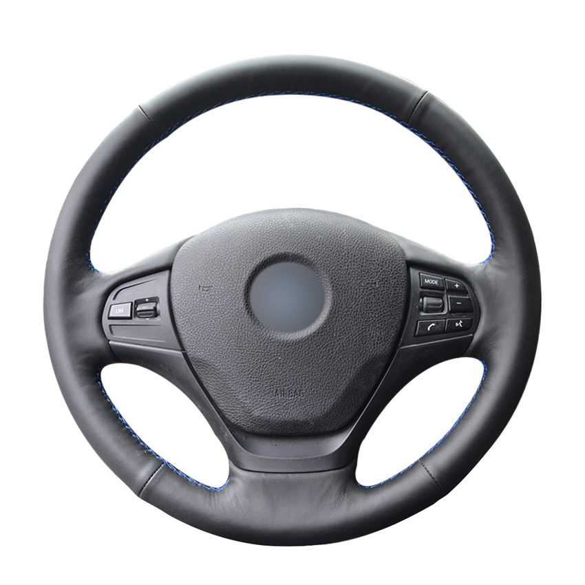 

Hand-stitched Black PU Artificial Leather Car Steering Wheel Cover for BMW F30 316i 320i 328i Accessories