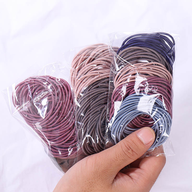 

JINJIAN 100 Pcs/Pack Holder Five-color mixing Color Rubber Bands High Quality School Office Home Supplies Rubber Band Stationery, White