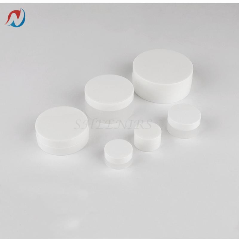 

Free Shipping 12pcs White 3/5/10/30/50/100g Plastic PP Cream Jar with concave bottom White Concave Cosmetic container for makeup