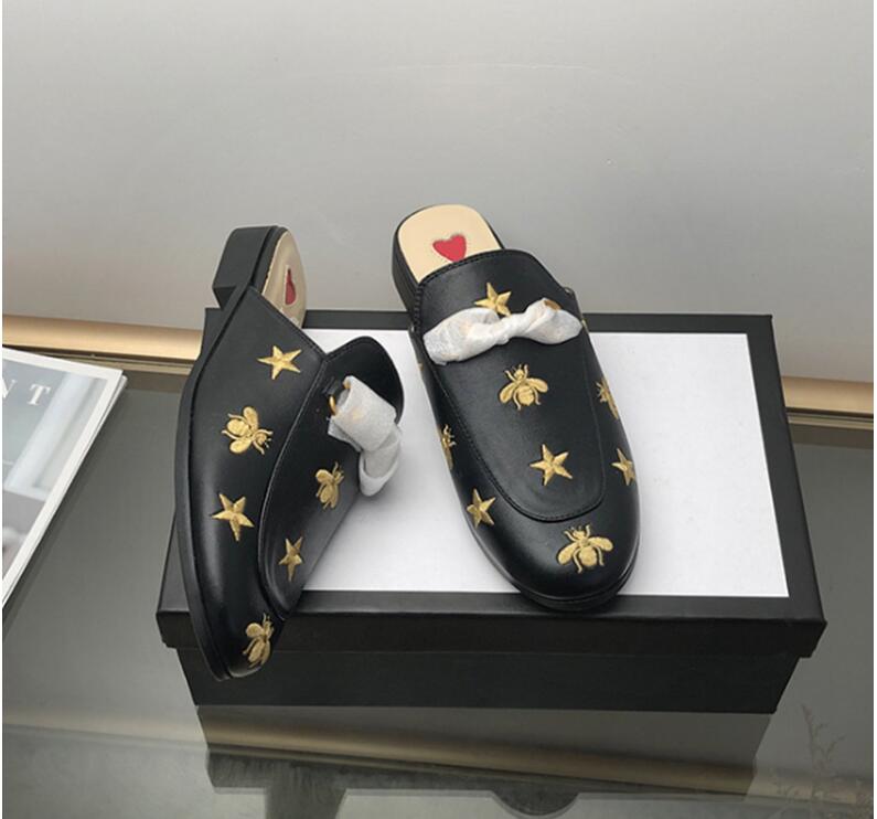 

luxe casual shoes women designer designer slides ,Smoking Slipper, Leather star slippers,fashion luxe women shoes, Style 1