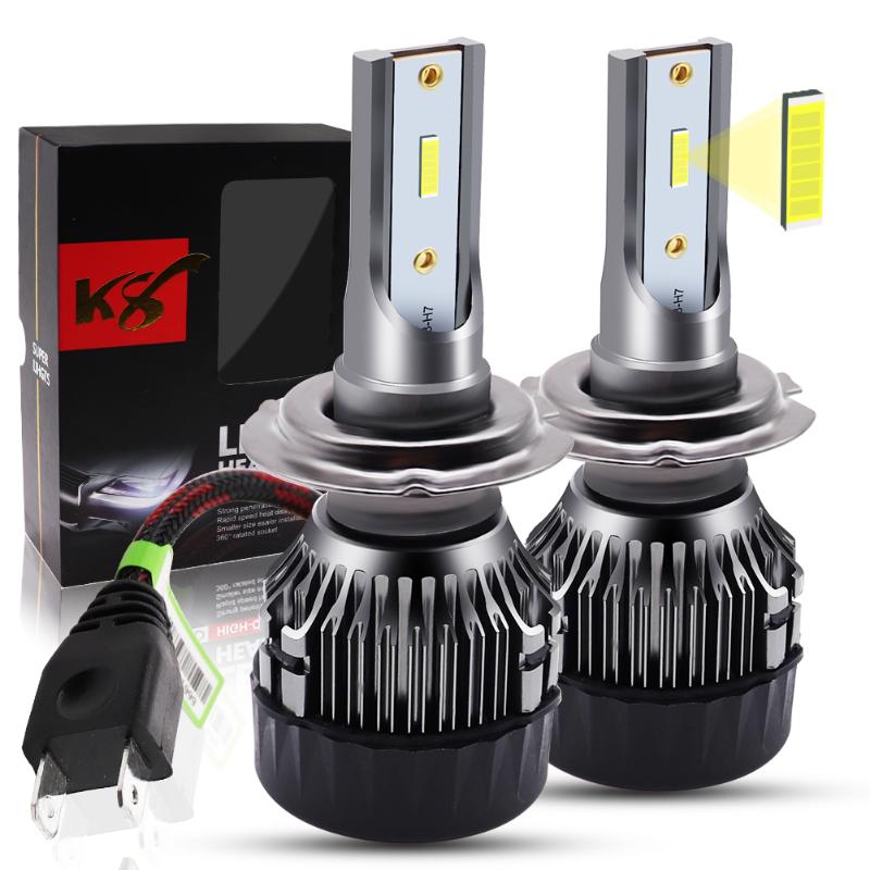 

2pcs H4 H7 LED Car Headlight Bulbs 50W/set H1 H3 H8 H11 880 881 LED 9005 9006 6500K White CSP Chip Auto Headlamp Fog Lights