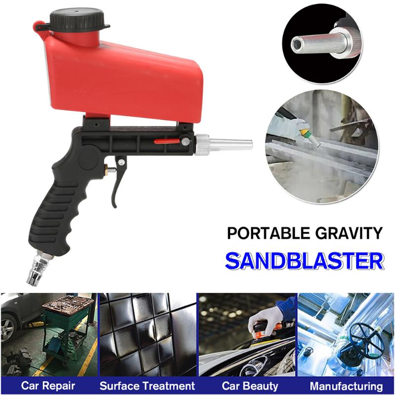 

Portable Gravity Sandblasting Gun Pneumatic Small Sand Blasting spray gun Adjustable Pneumatic Sandblaster Mini Air Sandblaster