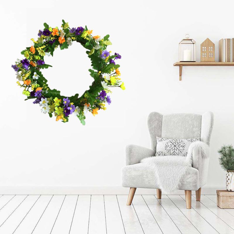 

Daisy Summer Wreath Front Door Wreath Artificial Floral Wreaths Indoor Decor 67JB, 8yy603840-2