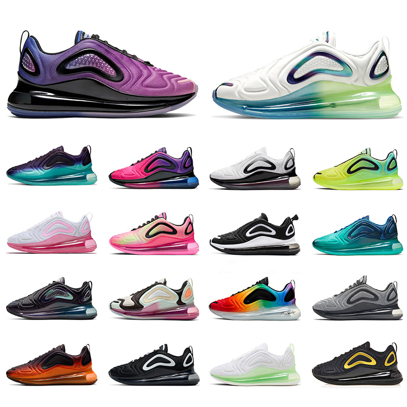 

720s mens womens running shoes triple black white bubble pack be true sea forest undercover trainers men women sports sneakers size 36-45, B21 streaks 36-40