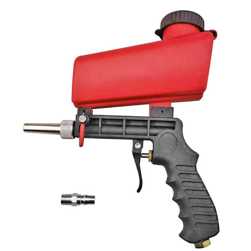 

21lbs Handheld Spray Gun Gravity Pneumatic Sandblaster Gun Lightweight Aluminium Household Sandblasting PPower Tool Machine