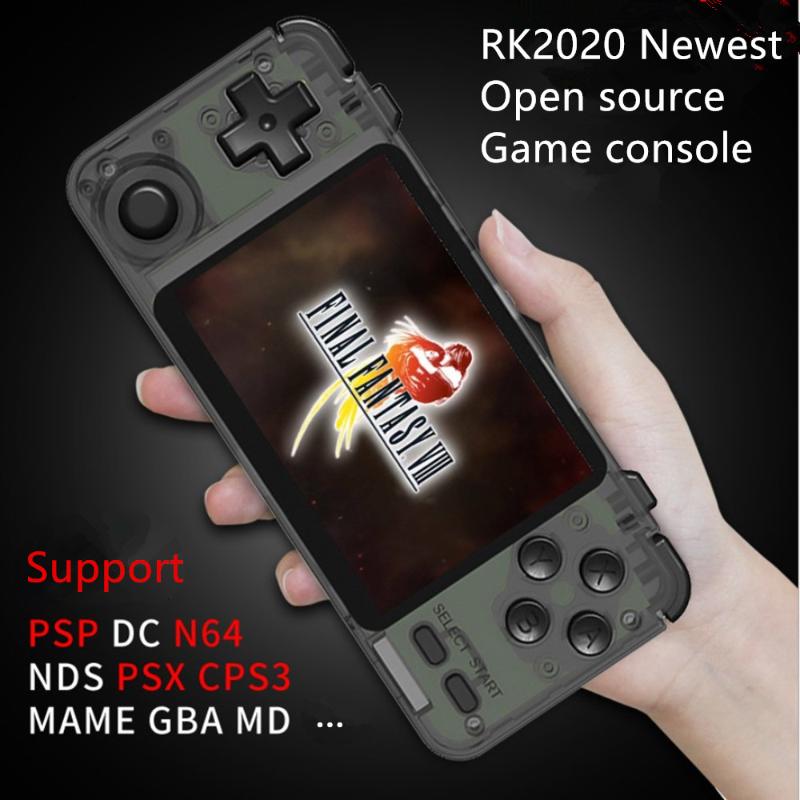

New RK2020 Retro Game Console PS1 N64 Games Video Game Player 3.5inch IPS Screen Handheld Consoles Retro Gaming Players Box