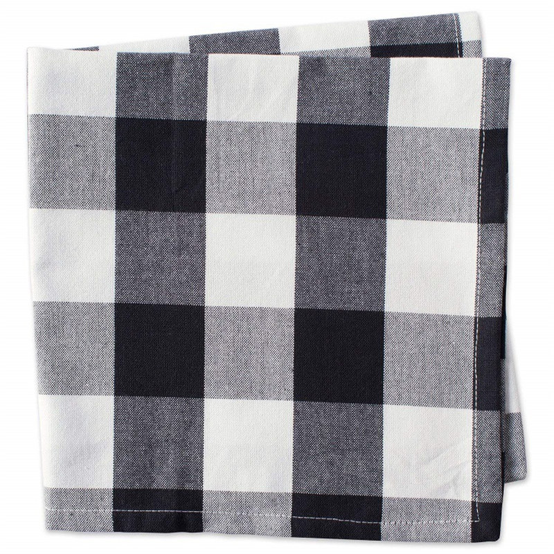 

1PC 51x51cm Grid Cotton Linen Cloth Table Napkin Home Wedding Party Kitchen Cup Dishes Napkins Table Decorative Wedding Party